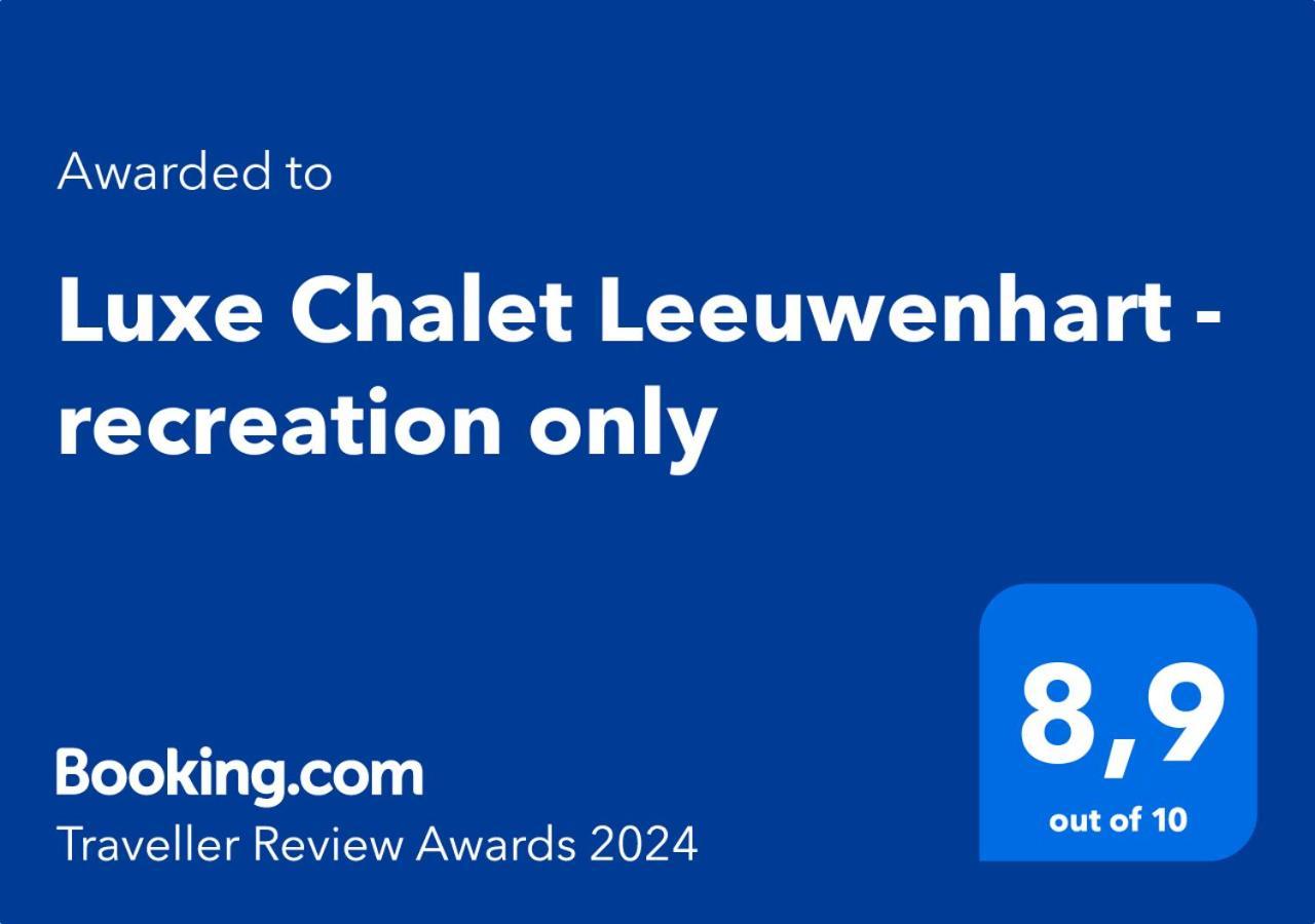 Luxe Chalet Leeuwenhart - Recreation Only Хундерло Екстериор снимка